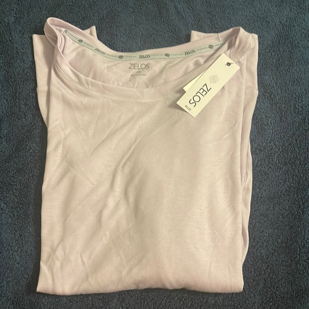 Long sleeve plus size athletic top - NWT